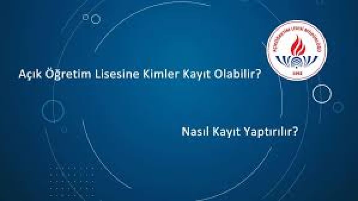 AÇIK ÖĞRTİME KAYIT İŞLEMLERİ